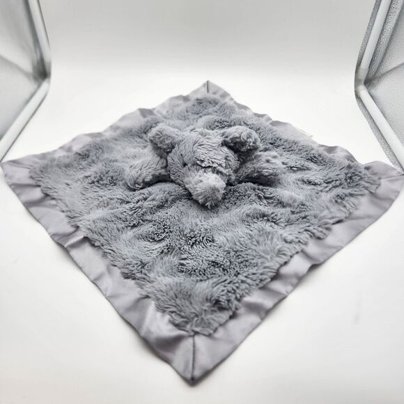 Cloud Island Gray Elephant Lovey Security Blanket Fuzz Swirl Plush Target - Picture 1 of 7